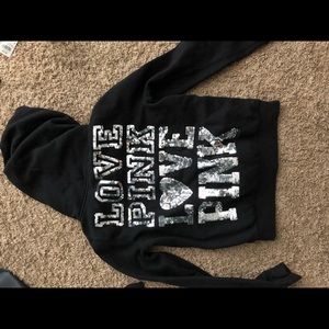 PINK VS bling zip up jacket